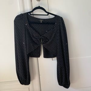 AFRM polka dot crop top
